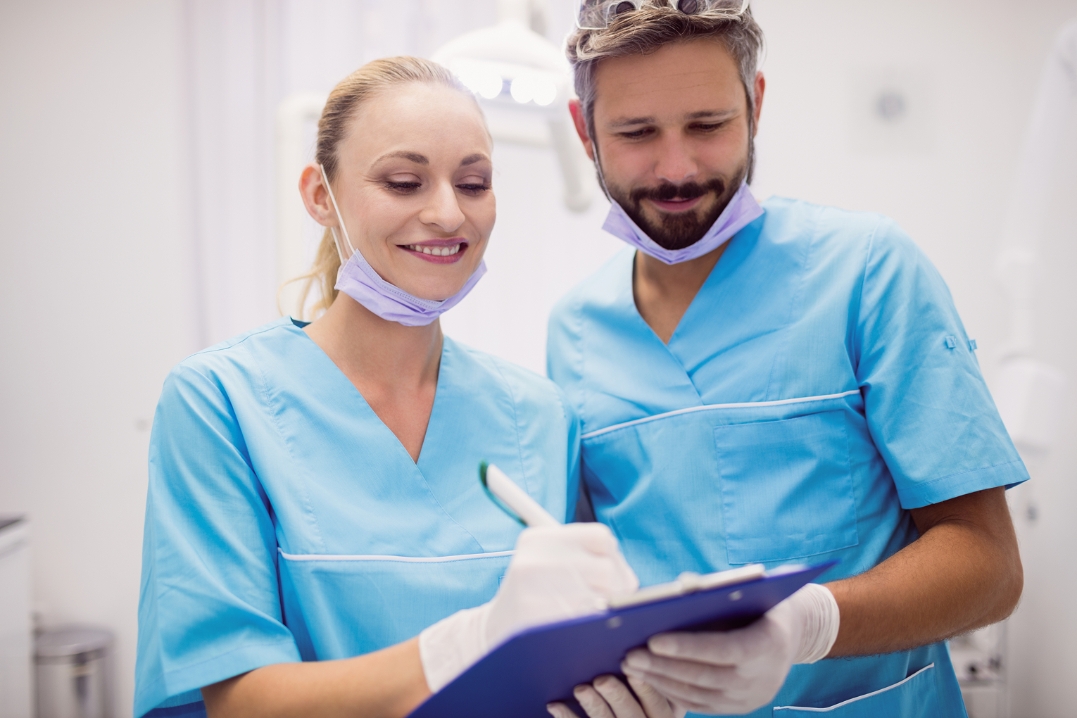 billed af tandlæge og patient